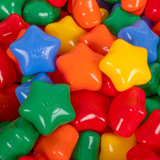 Plastikowe gwiazdki piłeczki DLA DZIECI 200szt 6cm