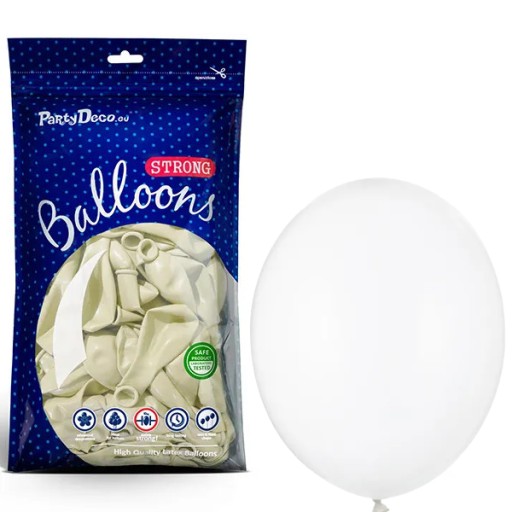 Balony STRONG 12cm Crystal Clear przezroczyste 100x MINI