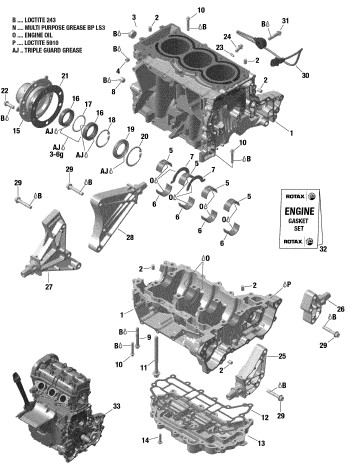 Uszczelniacz wyjście wałek napędowy Sea-Doo Spark