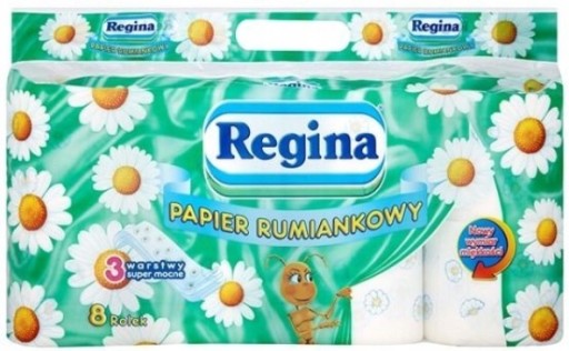 Regina Papier Toaletowy Rumiankowy 3W 8 rolek