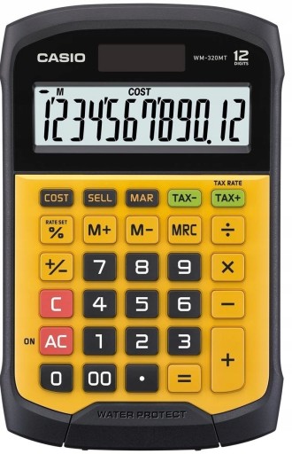Kalkulator CASIO WM-320MT żółty