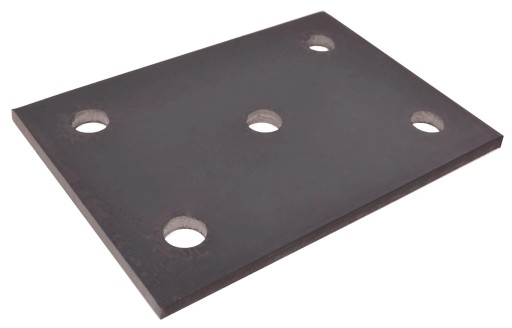 podstawa stalowa słupka (140x100x6 mm, fi 12,5 mm)