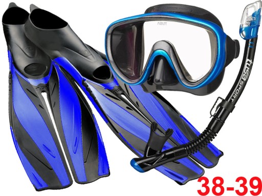 TUSA ZESTAW maska fajka płetwy snorkeling PRO FF19