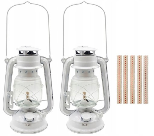 2x LAMPA NAFTOWA Z KNOTEM 24cm ZAPASOWY KNOT 5szt