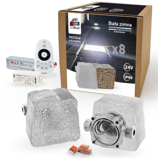 8x Kostka Brukowa LED LedBruk 24V Piccola-A BZ