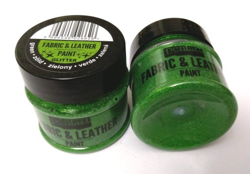 PENTART FARBA DO TKANIN I SKÓR 50 ml BROKAT ZIELEŃ
