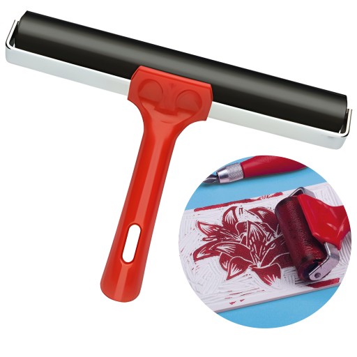 Wałek graficzny do linoleum gumowy roz 20cm Essdee do linorytu farb solidny