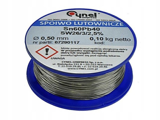 Cyna POLSKA Cynel 100g 0,50mm