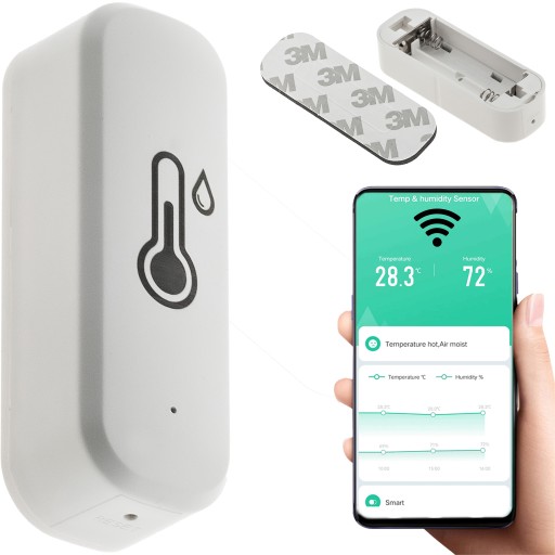 Czujnik temperatury i wilgotności WiFi TUYA SMART DOM