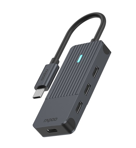 RAPOO HUB USB C / 4 x wyjście USB-C, 5 Gb/s
