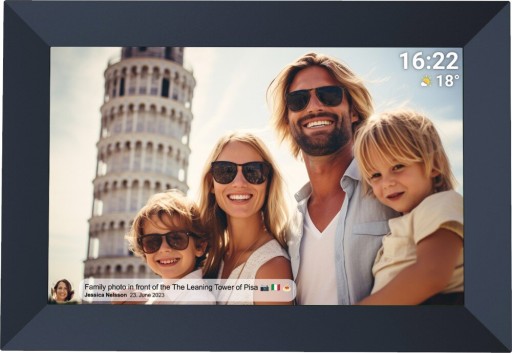 Ramka Cyfrowa DENVER Frameo PFF - 1064B Czarny