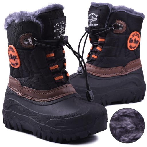 Śniegowce Dziecięce Lee Cooper ocieplane kozaki traper 0524 r.29 cieplutkie