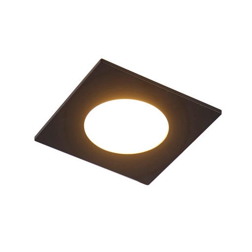 Nowoczesna oprawa do wbudowania czarna LED 3-stop