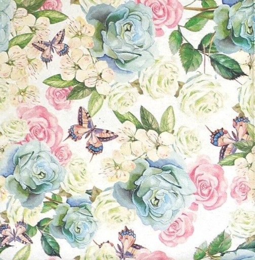 SERWETKI papierowe KWIATY RÓŻE serwetki kwiatowe decoupage 20szt