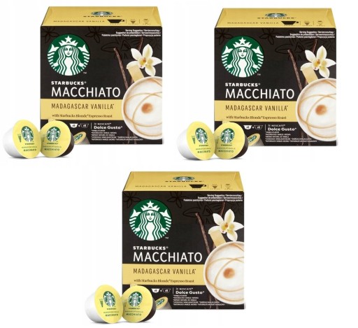 Starbucks Dolce Gusto Vanilla Macchiatto 3x12 kaps