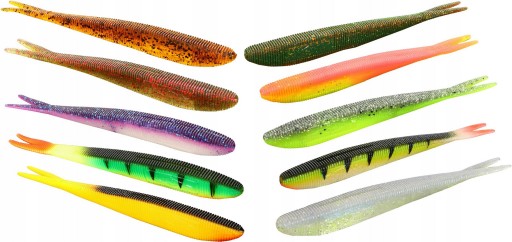 Zestaw Mikado Saira Drop Shot MIX 10 sztuk 8 cm