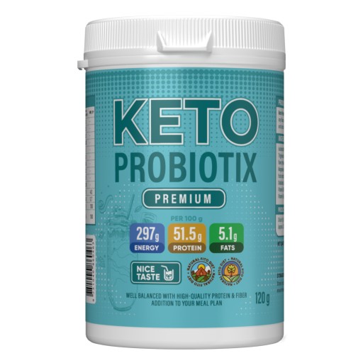 3 x Keto Probiotix Premium - Suplement diety, naturalny, Wit. B3 i B6, 120g
