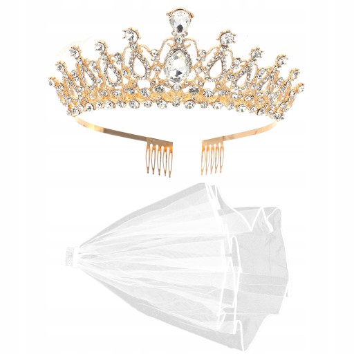 Bride Welony Ślubne nakrycia głowy dla panny Tiara