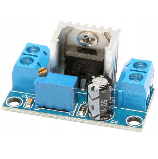 Stabilizator Regulowany Zasilacz LM317 1.5A 37V Arduino Raspberry ESP