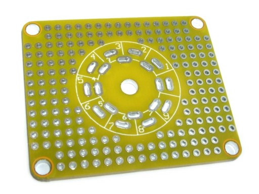 PCB DO PODSTAWEK LAMP NOVAL 9PIN ECC83 ECC82