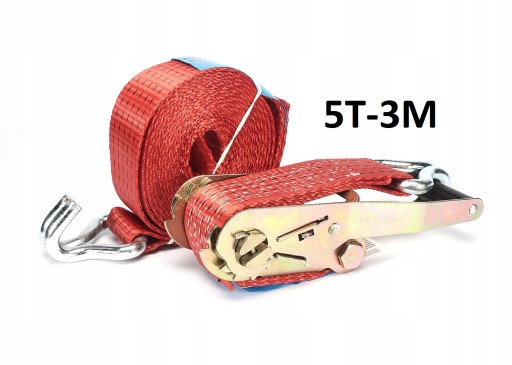 PAS TRANSPORTOWY 5T/3M Z NAPINACZEM/GRZECHOTKĄ