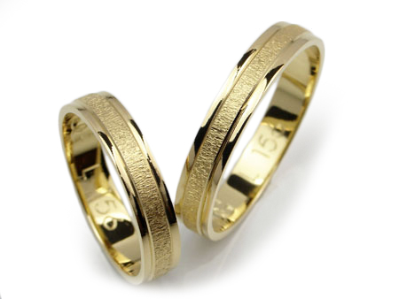 ZŁOTE OBRĄCZKI ŚLUBNE 4MM ŻÓŁTE ZŁOTO GOLDRUN