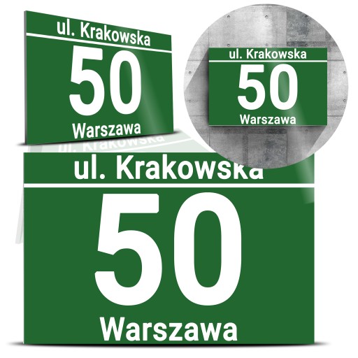 TABLICZKA na dom Tablica Adresowa NUMER DOMU wz 44