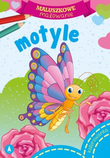 MALUSZKOWE MALOWANIE MOTYLE KOLOROWANKA