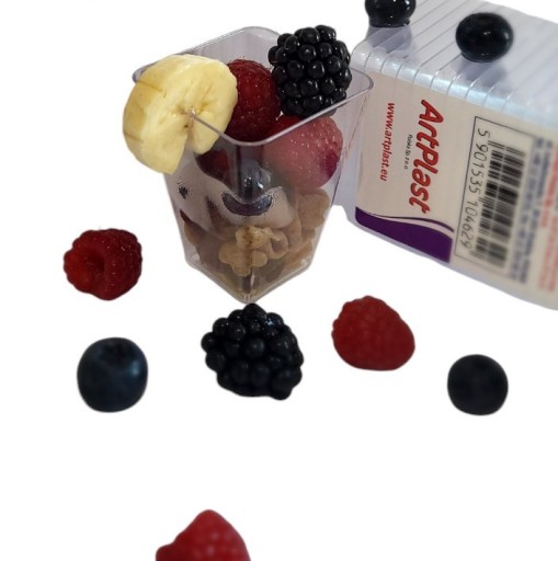 Pojemniki na Deserki Lody Dipy Kwadrat 150ml, 48szt.