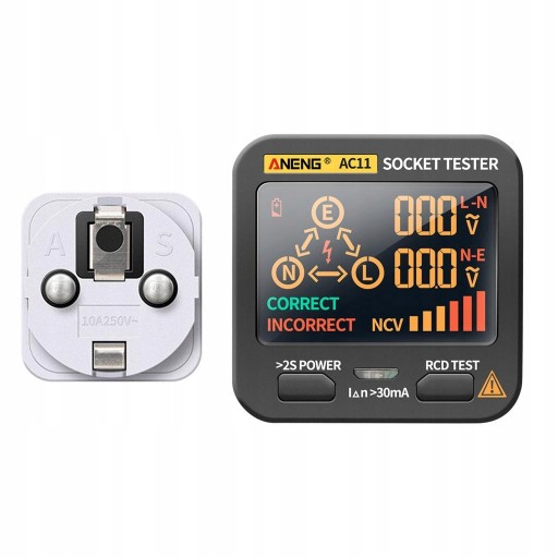 Socket Tester Outlet Tester EU Plug Automatic