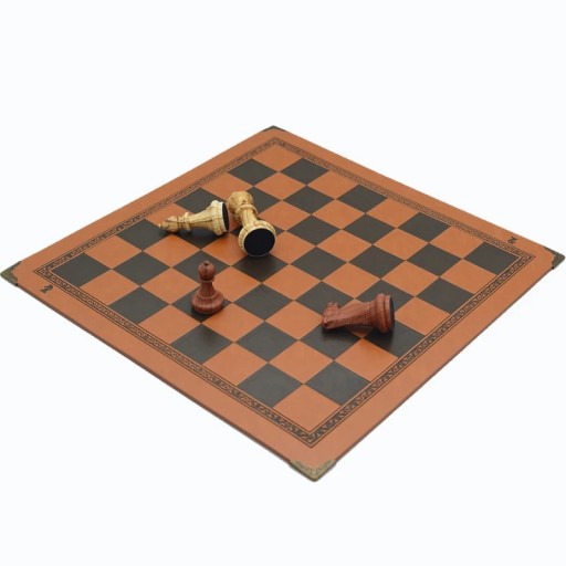 Chess Board 9 Colors Embossed Design Leather Table Game Portable Universal