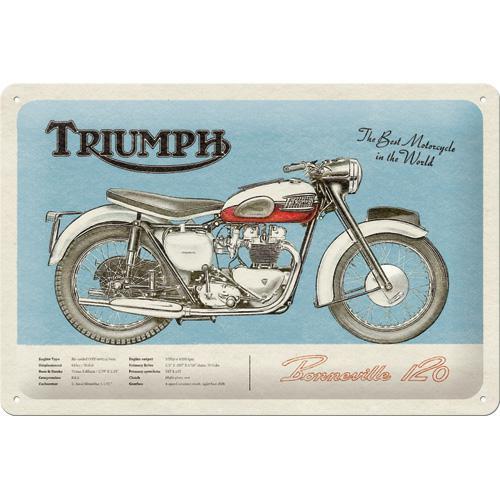 Tablica szyld TRIUMPH BONNEVILLE 120 blacha 20x30