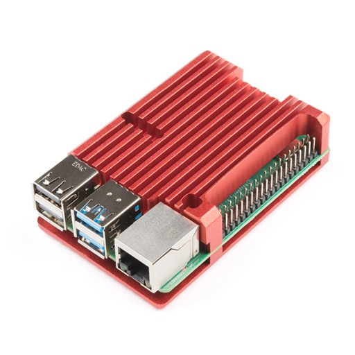 Czerwony radiator pas. do chłodzenia Raspberry Pi4