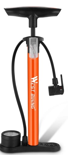 WESTBIKING Mobilna Pompka Podłogowa Niewielka i Wygodna 160 Psi