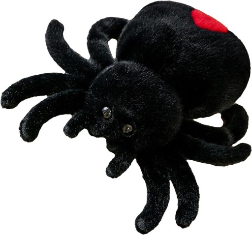 Gigantyczna tarantula pluszowa poduszka czarna