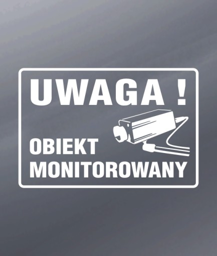 NAKLEJKA OBIEKT MONITOROWANY