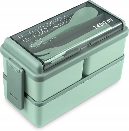 LUNCHBOX Z PRZEGRÓDKAMI POJEMNIKA ŚNIADANIÓWKA 1400
