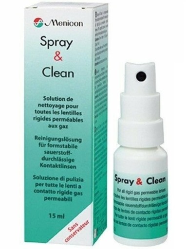 Menicon Spray&Clean do soczewek twardych 15 ml