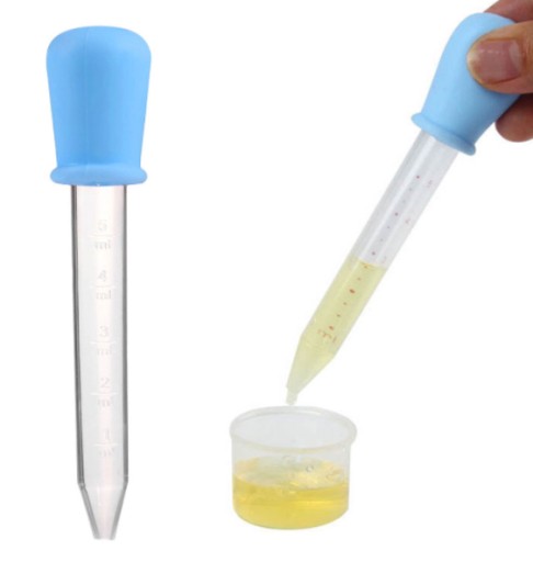 PIPETA PLASTIKOWA ZAKRAPLACZ Z PODZIAŁKĄ 5 ML