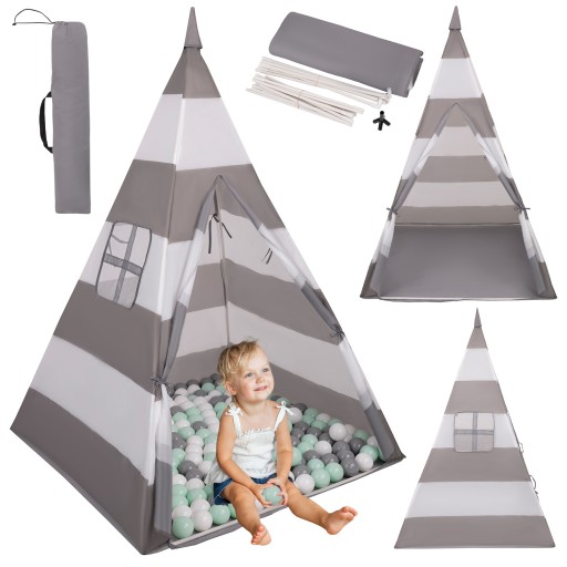 Namiot Indiański TIPI WIGWAM Dla Dzieci 100 piłek