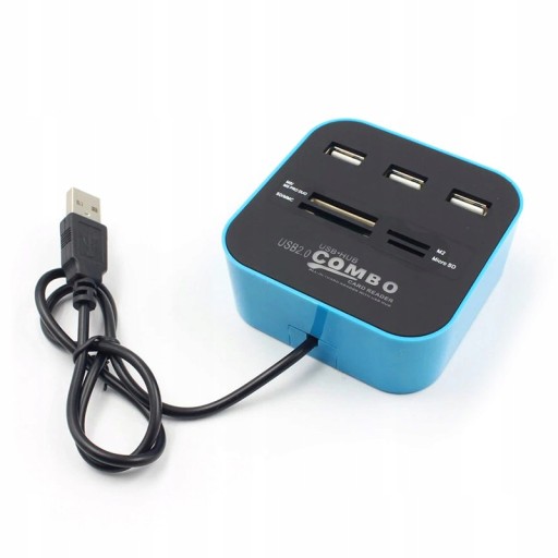 HUB USB ROZGAŁĘŹNIK CZYTNIK KART MICRO SD M2 PRO
