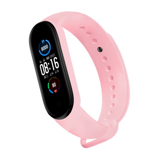 OPASKA PASEK BRANSOLETKA do XIAOMI MI BAND 3/4 PASEK ZAMIENNA PUDROWY RÓŻ