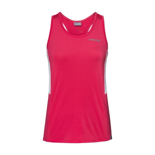 Koszulka dziewczęca sportowa HEAD CLUB TANK TOP Girl Różowa 164