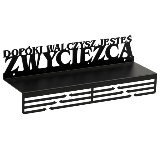 Wieszak na medale z półką DOPÓKI WALCZYSZ GRATIS