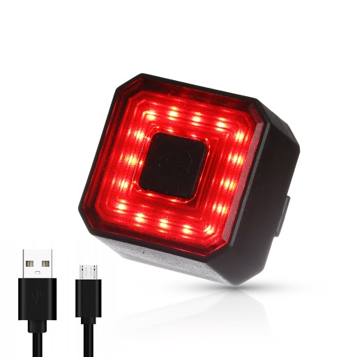 LAMPKA ROWEROWA TYLNA LED USB OŚWIETLENIE NA ROWER