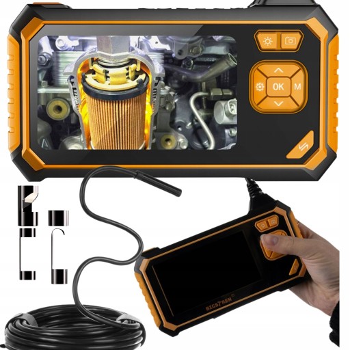 KAMERA INSPEKCYJNA ENDOSKOP 5M FULL HD LCD 4.3
