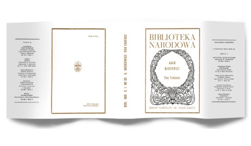 OBWOLUTA Mickiewicz Pan Tadeusz BN 1980