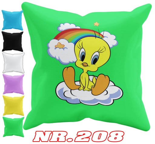 POSZEWKA NA PODUSZKĘ JAŚKA DO PRZEDSZKOLA TWEETY + IMIĘ GRATIS