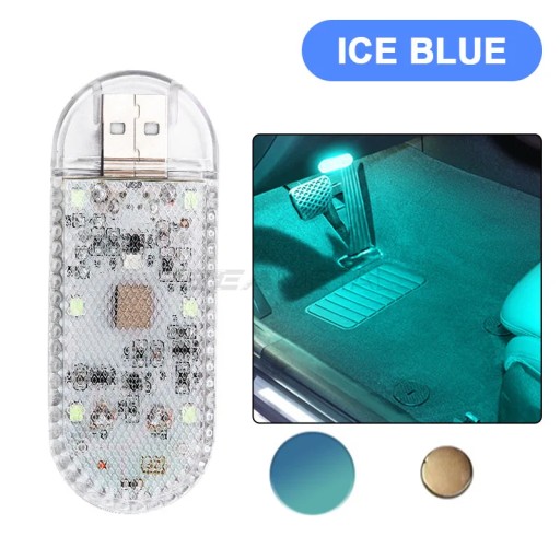 BLALION 1pc Touch Sensor Light Mini Wireless Car Ceiling Lamp Reading