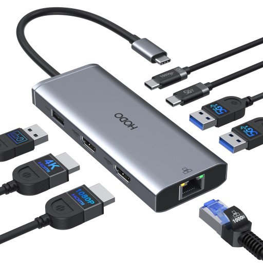USB C STACJA DOKUJACA USB-C HDMI VGA ETHERNET PD USB LAN